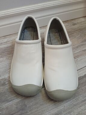KEEN Utility Women's PTC Slip-On II Work Clog Size 7 White Slip Resistant